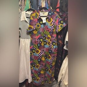 Lucy & Yak Multicolor Floral Check Jumpsuit